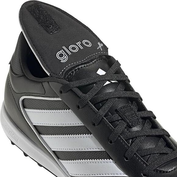 NWT adidas Unisex Copa Gloro 2 Turf Sneakers, Black/White, 10.5 Men/11.5 Women